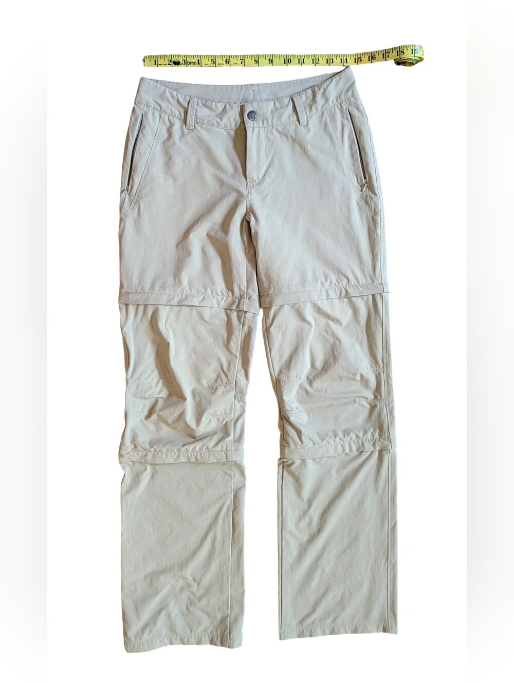 REI Convertible Three In One Hiking Outdoor Pants Khaki Articulated Knee 4
